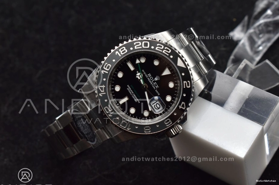 GRNR Best Gray Clean Elegant on Steel Strap 1:1 DD Edition GMT-Master Oyster II Ceramic 876 126710 904L Black 0206